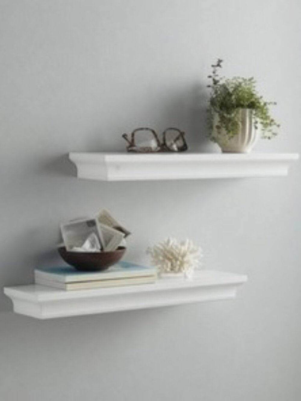 BRAND NEW Threshold - Set of 2 Traditional Shelves - White (15.75")